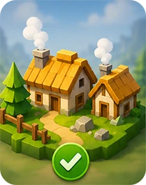 Day 1 journey tile for the first village