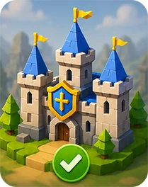 Day 24 journey tile for a castle mansion