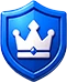 Strategic Depth benefit icon with crown shield