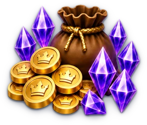 Crystals and Gold reward icon